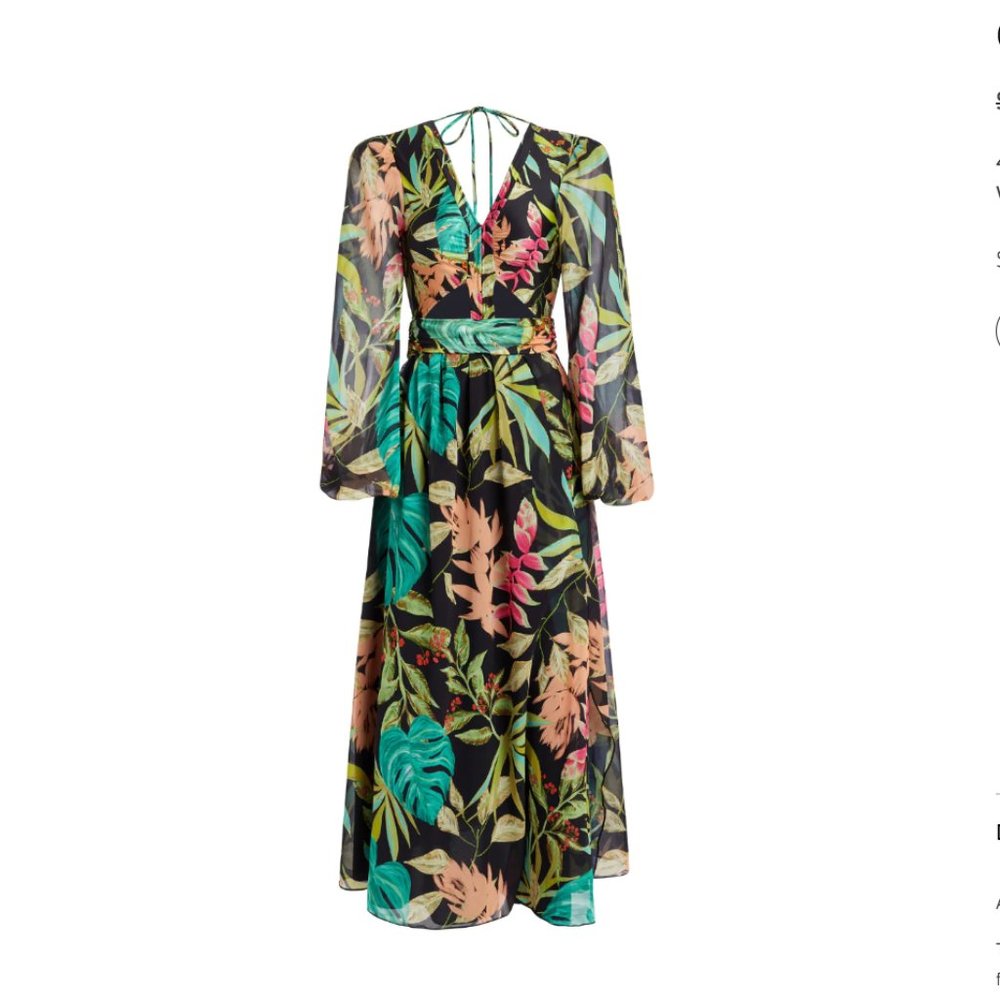 PatBO - TROPICALIA CUT-OUT MAXI DRESS (NWT)